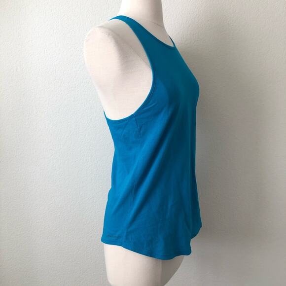 Under Armour Microthread Tank Top electric peacock blue racerback keyhole - Picture 5 of 5